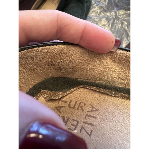 Naturalizer N5 Comfort Black Leather Bow Flats Slip On Ballet Shoes Women’s 8.5 - Picture 7 of 7